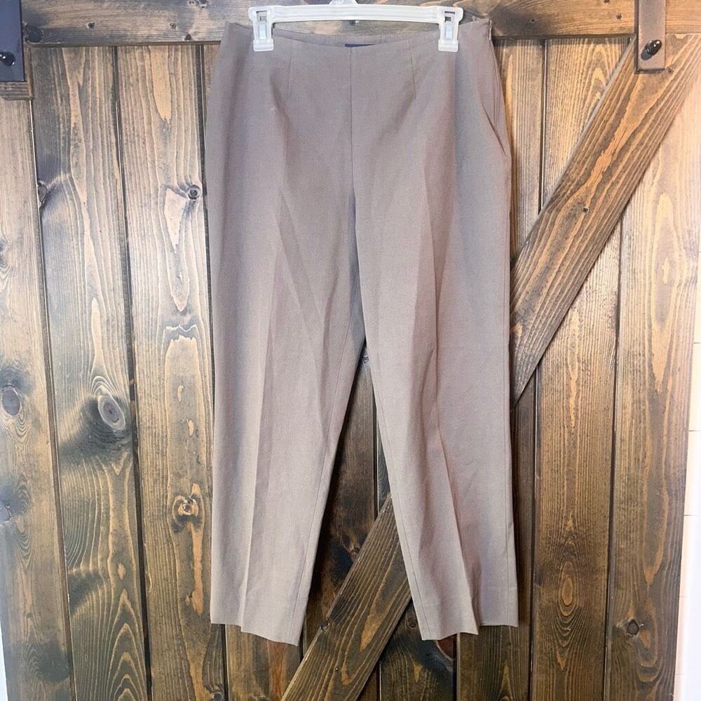 Piazza Sempione Audrey Cropped Flat Front Classic Pants